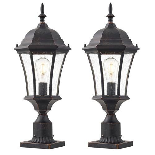 GOALPLUS Cast Aluminum 24' Large Outdoor Post Light...