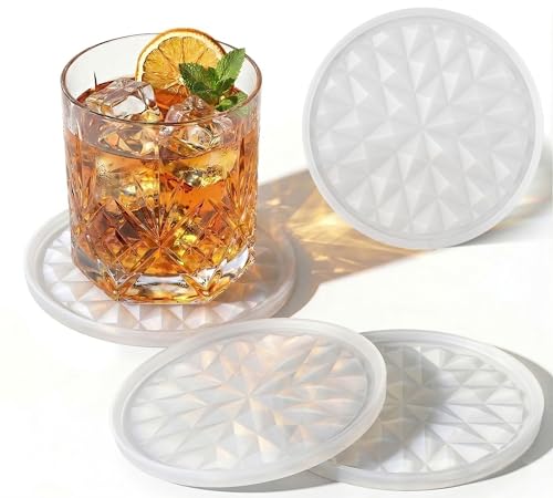 Wingcases Silicone Drink Coasters Set of 4, Coaster for Desk