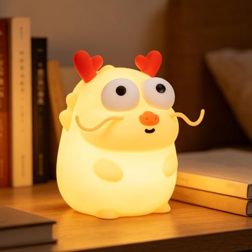 Veilleuse dragon en silicone souple pour rassurer bébé pendant la nuit