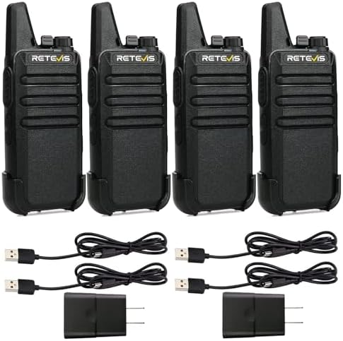 Retevis RT22 Two Way Radio Long Range Rechargeable,Portable 2 Way...