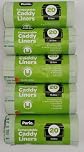 Compostable Caddy Bin Liners – 5 x 20 Bags (100 Total) – 15L Capacity – Tie Handle – Watertight & Tear Resistant – Food Waste Bags