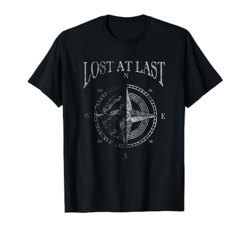 Produktfoto von Vintage Kompass Urlauber Wandern Zelten Camping Reisenden T-Shirt