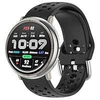 Silikon Uhrenarmband 20mm für Amazfit Active/Active 2/GTS/GTS 2/2e/GTS3/GTS4/GTS4 Mini/GTR Mini/Amazfit Bip/BipU/BipU Pro/Bip 3/Bip3 Pro/PopPro Ersatz Armband für Damen Herren