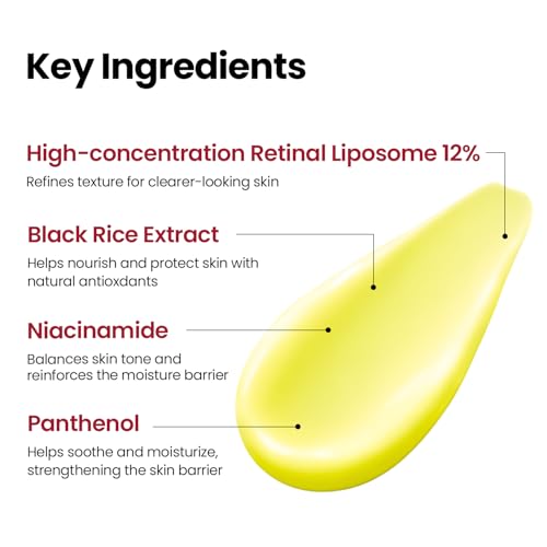 Image of K-SECRET SEOUL 1988 Retinal Advanced Shot - Formulated with 22,275 Spicules and Advanced Retinal Liposome 12% | Fine Lines and Skin Texture Care Serum | Korean Skincare, 15ml / 0.51 fl oz
