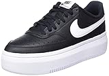Material superior de cuero NIKE Court Vision Alta, Zapatillas para Caminar Mujer, Black/White, 39 EU