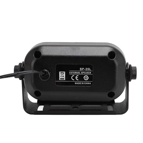 Image of 3.5mm Car External Speaker for CB Radio Ham Radio, Mini External Speaker with 14.76ft Cable, Loud Clear Sound for Mobile Transceiver Scanner, 5W 7W Compact Speaker