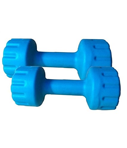 Aurion Pvc Dumbbell Set Of 5 Kg (5 Kg X 2),Blue