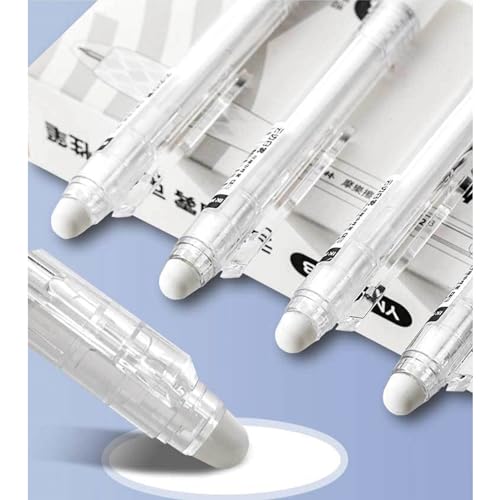 Bolígrafos retráctiles de gel borrable 0.5mm azul x4 miniatura 5