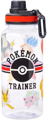 Silver Buffalo Conjunto de garrafas de plástico Pokemon Trainer c...