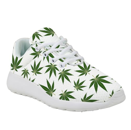 Unisex Adult Weed Shoes Men Women Marijuana Sneakers Non-Slip Running Walking Tennis Shoes3