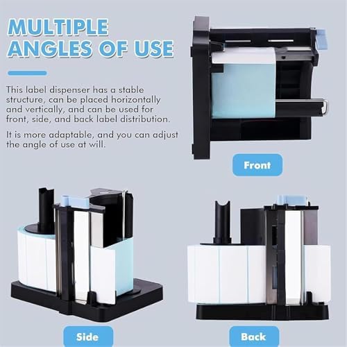 Portable Electric Label Dispenser with Dual Sensor, 20-130mm Adjustable Width & Height, 3-Speed Settings - Ideal for Documents & Shipping