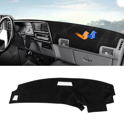 Image of Autorder Dashboard Cover Mat for 1989-1994 Ford Ranger / 1991-1994 Mazda Navajo & Ford Explorer / 1989 1990 Ford Bronco II Accessories Dash Cover Upgrade Velvet Dash Mat Sunshade Glare UV Rays Protector