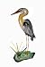 Hand Carved Metal Blue Heron Wall Art Hanging Tropical Nautical Decor