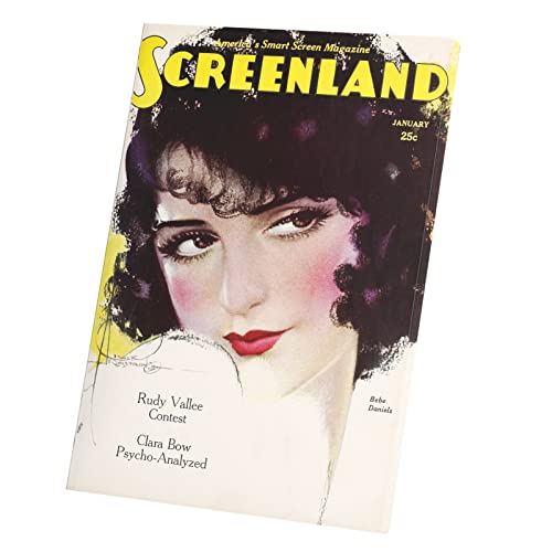 Tableau Screenland Magazine 1930 pour Mur Blanc Salon Toile Vintage