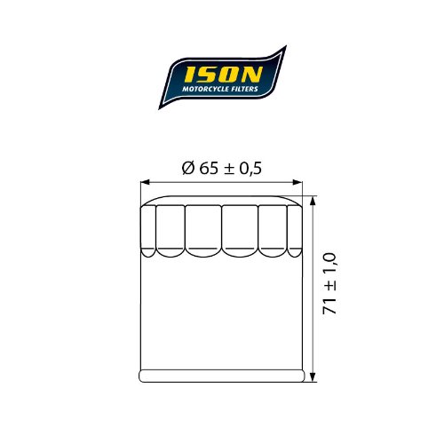 Filtro Olio Motore ISON303 Yamaha FZ6 2004-2006