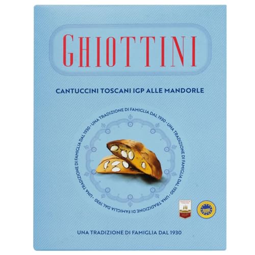 Ghiottini Cantuccini Toscani IGP Italienisches Gebäck mit Mandeln aus der Toskana 200 G