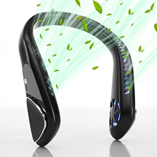 Kternay Bladeless Neck Fan - 6000mAh Portable Personal Fan, Hands-Free Battery Operated Fans USB...