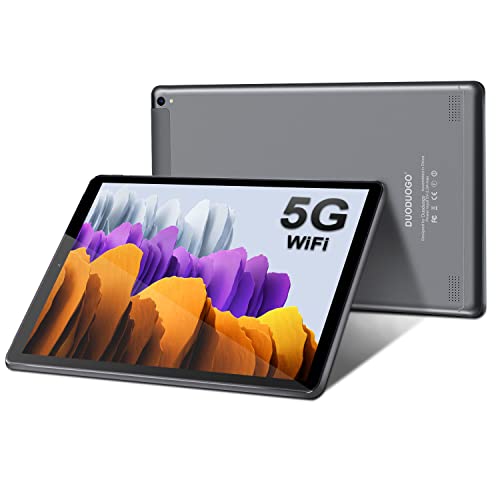 DUODUOGO 5G Tablet 10 Pollici con Wifi Offerte Android 11, Tablet in Offerta 4GB RAM 64GB/128GB Espandibili 1.6Ghz Tablet PC 6000mAh Bluetooth Netflix Type-C(WiFi Versione)