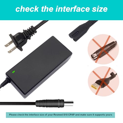 UAUSE 24V 3.75A 90W Power Supply for Resmed S10 Series Power Resmed Airsense 10S 10 AirCurve 10 Series CPAP and BiPAP Machine, Resmed Airsense 10 370001 37344 37028 Power Cord