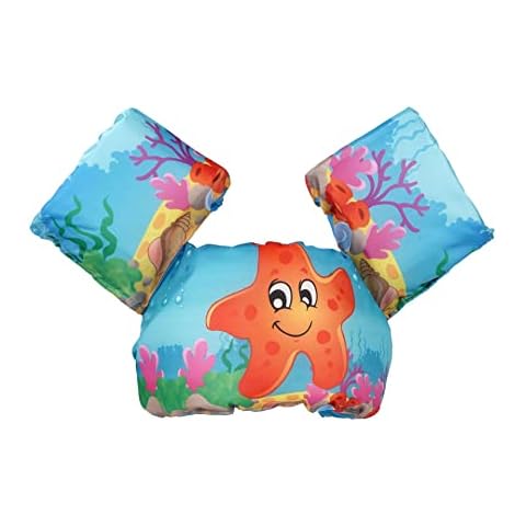 JKSPORTS Kids Life Jacket from 30 to 55lbs, Toddler Swim Float Vest Kids Swim Infant/Baby/Toddler, Swim Vest with Arm Wings for Boys and Girls (Starfish) Cover
