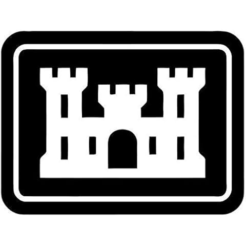 US Army Corp of Engineer - Sticker Graphic - Auto, Wall, Laptop, Cell, Truck Sticker for Windows, Cars, Trucks
