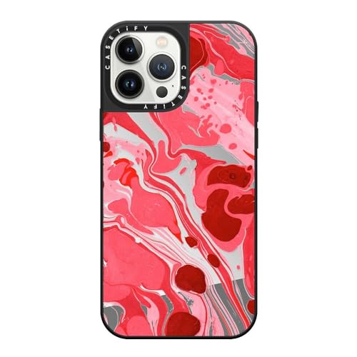 Coque miroir iPhone 13 Pro Max CASETiFY antichoc étui réfléchissant argent noir compatible MagSafe