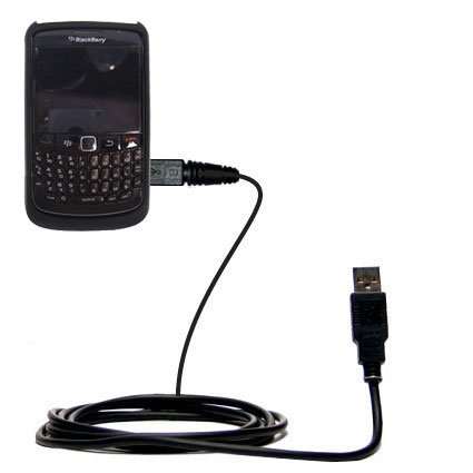Gomadic Hot Sync and Charge Straight USB Cable for The BlackBerry Atlas 8910 – Charge and Data Sync with The Same Cable. Built TipExchange Technology