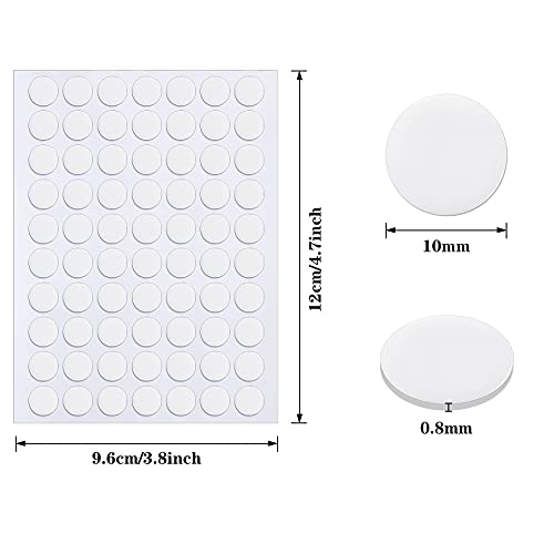 280 Pcs Double Sided Sticky Stickers Dots Removable Round Putty Clear Sticky Tack No Trace Sticky Putty Waterproof Small Stickers For Festival Decoration (10Mm, 280) #TOP1