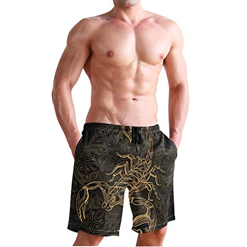 Men's Quick Dry Swim Trunks Beach Board Shorts Bathing Suits with Mesh Lining4