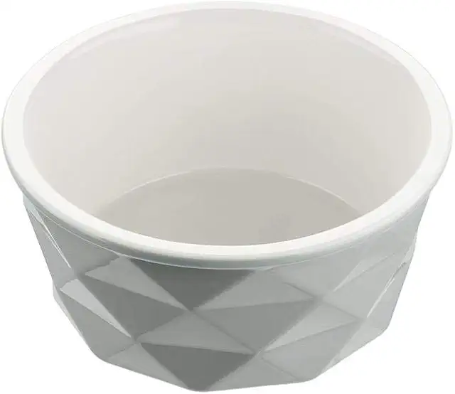 Hunter Eiby Keramik-Napf: Rutschhemmender Futter- und Trinknapf, 1100 ml grau