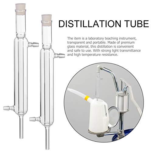 VILLCASE Borosilicato de Vidro Liebig Condensador de Laboratório de Vidro de Condensador de Quá­mica