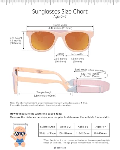 Image of Flexible Polarized Baby Sunglasses with Strap | UV Protection, Bendable, For Toddler Infant Newborn Girl Boy, Age 0-24 Months