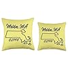 Malden MA 02148 MASS Massachusetts State Map Souvenir Throw Pillow #2