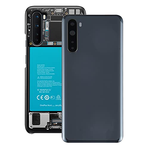 Para a tampa traseira da bateria OnePlus Nord com a tampa da lente da câmera