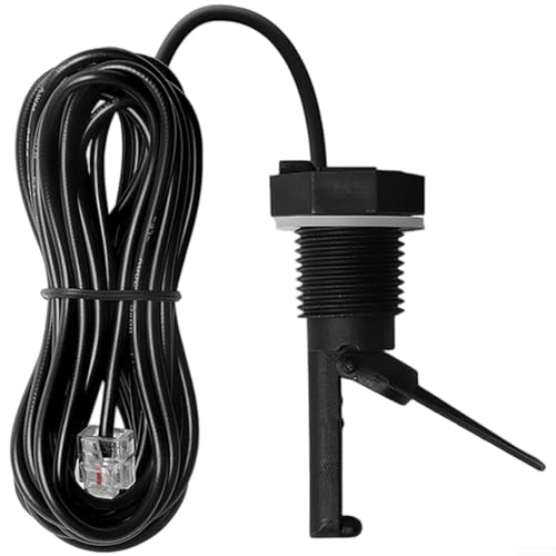 GLX-FLO-RP Interruptor de flujo para Hayward para generadores de sal Goldline AquaRite y sistemas de automatización de piscinas con ajuste en T integrado y cable RJ11 (B)