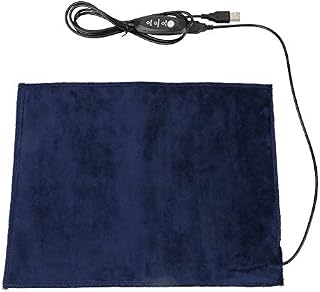 Akozon USB Heating Pad 5V 2A Electric Cloth Heater Washable Foldable 45℃ 9.511.8in