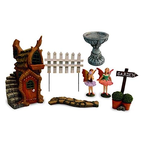 Magical Fairy Garden Kit for Adults and Beginners Complete Outdoor Fairy Garden Starter Set with Large House Fairies Accessories and Figurines Perfect Decor for Kids and Adults Cover