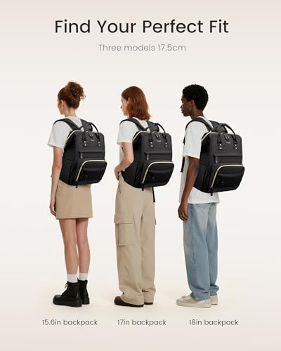 Image of LOVEVOOK Laptop Backpack for Women, 15.6 Inch Work Business Backpacks Purse With Large Capacity, Waterproof Nurse Bag College Bookbag for School, Waterproof Casual Daypack for Travel
