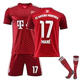 Generisch FCB Trikot Shorts Socken Set, FCB Trikot für Erwachsene/Kinder, Hause/Auswärts Fußball Trikots, Junge/Herren Fussball Jersey Trainingsanzug