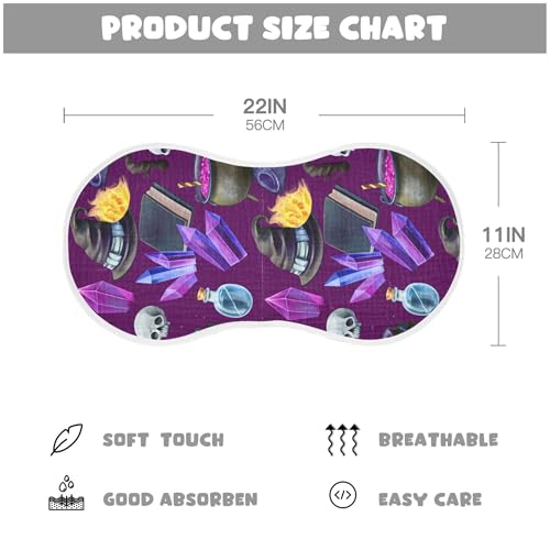 xigua Magical Cauldrons Baby Burp Cloths for Newborn Boys and Girls 2 Pack, Soft & Absorbent Cotton Baby Burp Cloth, Baby Washcloths, Newborn Towel, Burp Rags4