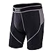 Saxx Mens Kinetic Long Leg Performance Boxers Underwear Medium Black/Rock
