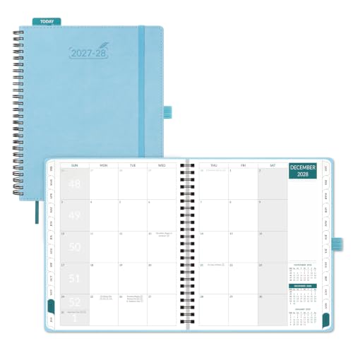 BEZEND Monthly Planner 2027-2028, 2-Year Calendar Book (7"x9") 120GSM Paper