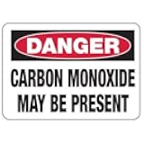 Chemical Warning - Danger Carbon Monoxide Safety & Compliance - OSHA & ANSI Compliant Chemical Hazard & Chemical Metal Tin Sign - 12x16 Inch