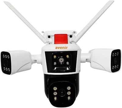 3 Lensli,12MP WiFi IP PTZ Kamera, Renkli Gece G r l , Hava  artlar na Daya kl
