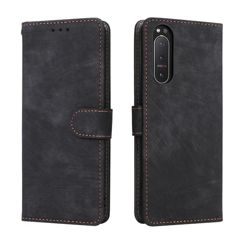 LMFULM® Étui pour Sony Xperia 5 II XQ-AS52/ XQ-AS62/ XQ-AS72 (6,1 Pouces) PU Cuir Couverture...