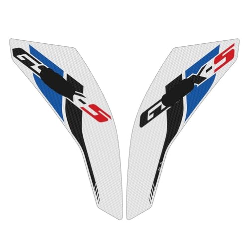 Protection latérale réservoir moto GSX-S750 avec genouillère antidérapante haute adhérence