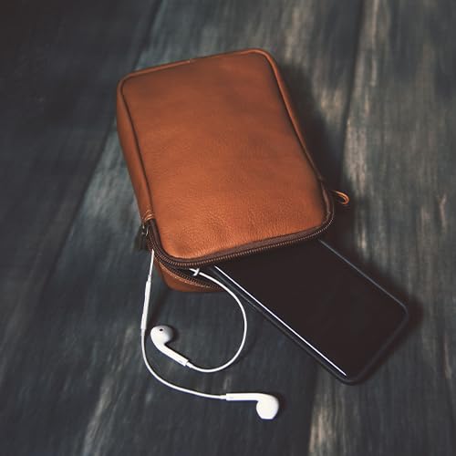 Tesoro - Colombian Leather Valuables Zipper Pouch4