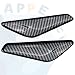Front Fender Carbon Fiber Trim Finisher for Left Driver & Right Passenger Side Fender Compatible with BMW X3 F25 X4 F26 2011 2012 2013 2014 2015 2016 2017 51117338569 51117338570