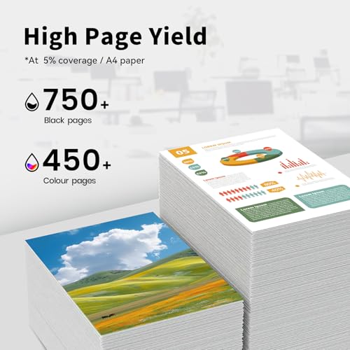 Image of 67XL Ink Cartridge Replacement for HP 67 67XL Black Color Combo Pack | for HP Deskjet 2755e 2700e 2752 2742e 4155e 4100e 4158e 4152e 4500 Envy 6055e 6055 6455 6455e 6452e Printer (2-Pack)