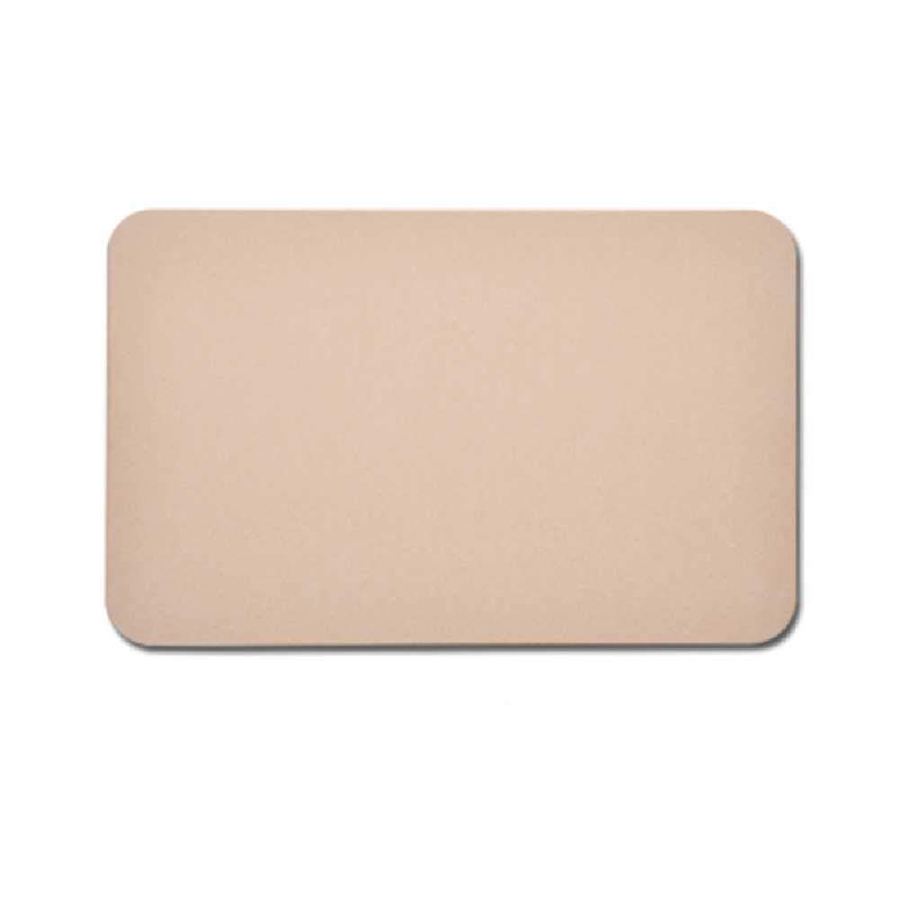 Terre diatomée salle de bain tapis rose rigide antidérapant séchage rapide 45x35cm